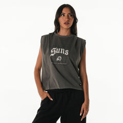 Phoenix Suns The Wild Collective Unisex 2025/26 City Edition Boxy Cropped Darted Tank Top Gray - NBA