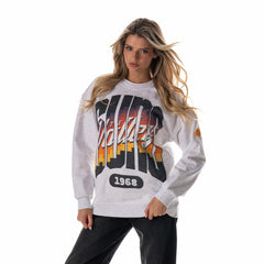 Phoenix Suns The Wild Collective Unisex 2025/26 City Edition Double Collar Fleece Sweatshirt Heather Gray - NBA