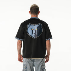 Memphis Grizzlies The Wild Collective Unisex Mesh Full-Zip T-Shirt Black - NBA