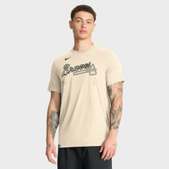 Atlanta Braves Nike Wordmark Tri-Blend T-Shirt - MLB