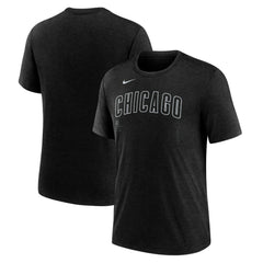 Chicago Cubs Nike Wordmark Tri-Blend T-Shirt - MLB