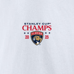 Florida Panthers Fanatics 2025 Stanley Cup Champions Jersey Roster T-Shirt - White - NHL