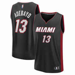 Bam Adebayo Miami Heat Youth Fast Break Replica Player Jersey Black Icon Edition - NBA