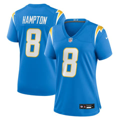 Omarion Hampton Los Angeles Chargers Women's Team Game Jersey Powder Blue | Nike for Sale