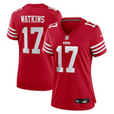 Jordan Watkins San Francisco 49ers Women's Team Game Jersey Scarlet | Nike for Sale