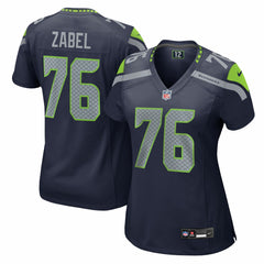 Grey Zabel Seattle Seahawks Women's Team Game Jersey College Navy | Nike for Sale