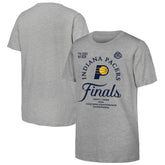 Indiana Pacers Youth Heather Gray 2025 Eastern Conference Champions Locker Room T-Shirt - NBA