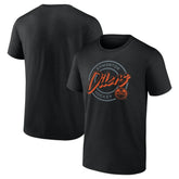Edmonton Oilers Colorblock Puck T-Shirt - Black - NHL