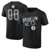 Brooklyn Nets Hustle Custom T-Shirt Black - NBA