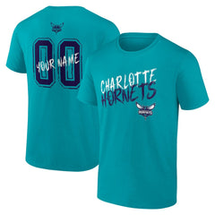 Charlotte Hornets Hustle Custom T-Shirt Teal - NBA