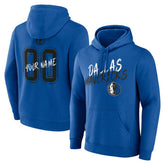 Dallas Mavericks Hustle Custom Pullover Hoodie Blue - NBA