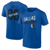 Dallas Mavericks Hustle Custom T-Shirt Blue - NBA