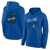 Dallas Mavericks Women's Hustle Custom Pullover Hoodie Blue - NBA