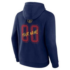 Denver Nuggets Hustle Custom Pullover Hoodie Navy - NBA
