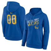 Golden State Warriors Women's Hustle Custom Pullover Hoodie Royal - NBA