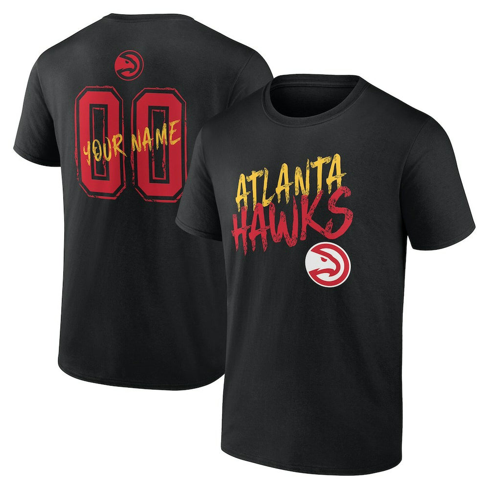 Atlanta Hawks Hustle Custom T-Shirt Black - NBA