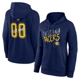 Indiana Pacers Women's Hustle Custom Pullover Hoodie Navy - NBA
