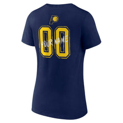 Indiana Pacers Women's Hustle Custom V-Neck T-Shirt Navy - NBA