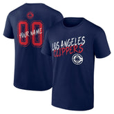 LA Clippers Hustle Custom T-Shirt Navy - NBA