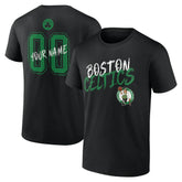 Boston Celtics Hustle Custom T-Shirt Black - NBA