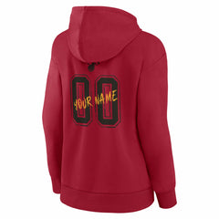 Miami Heat Women's Hustle Custom Pullover Hoodie Red - NBA