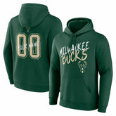 Milwaukee Bucks Hustle Custom Pullover Hoodie Hunter Green - NBA