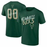 Milwaukee Bucks Hustle Custom T-Shirt Hunter Green - NBA