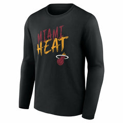 Miami Heat Hustle Custom Long Sleeve T-Shirt Black - NBA