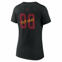 Miami Heat Women's Hustle Custom V-Neck T-Shirt Black - NBA