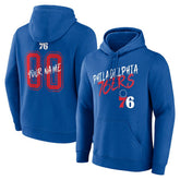 Philadelphia 76ers Hustle Custom Pullover Hoodie Royal - NBA