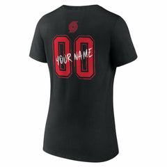 Portland Trail Blazers Women's Hustle Custom V-Neck T-Shirt Black - NBA