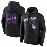 Sacramento Kings Hustle Custom Pullover Hoodie Black - NBA
