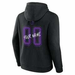 Sacramento Kings Hustle Custom Pullover Hoodie Black - NBA