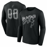 San Antonio Spurs Hustle Custom Long Sleeve T-Shirt Black - NBA
