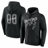 San Antonio Spurs Hustle Custom Pullover Hoodie Black - NBA