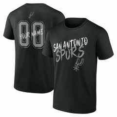 San Antonio Spurs Hustle Custom T-Shirt Black - NBA