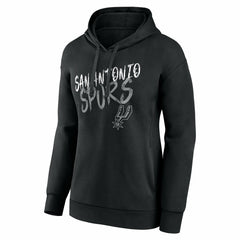 San Antonio Spurs Women's Hustle Custom Pullover Hoodie Black - NBA