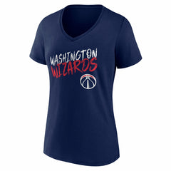 Washington Wizards Women's Hustle Custom V-Neck T-Shirt Navy - NBA