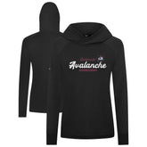 Colorado Avalanche Levelwear Women's Slender Monument Raglan Pullover Hoodie - Black - NHL