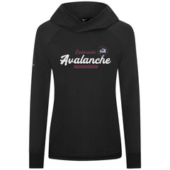 Colorado Avalanche Levelwear Women's Slender Monument Raglan Pullover Hoodie - Black - NHL