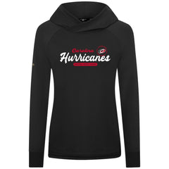 Carolina Hurricanes Levelwear Women's Slender Monument Raglan Pullover Hoodie - Black - NHL