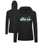 Dallas Stars Levelwear Women's Slender Monument Raglan Pullover Hoodie - Black - NHL