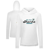 San Jose Sharks Levelwear Women's Slender Monument Raglan Pullover Hoodie - White - NHL