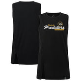 Nashville Predators Levelwear Women's Influx Monument Tank Top - Black - NHL