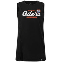 Edmonton Oilers Levelwear Women's Influx Monument Tank Top - Black - NHL