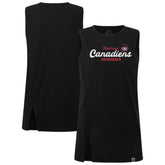 Montreal Canadiens Levelwear Women's Influx Monument Tank Top - Black - NHL