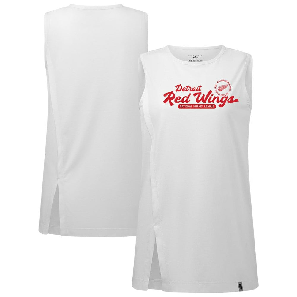Detroit Red Wings Levelwear Women's Influx Monument Tank Top - White - NHL