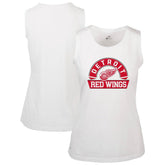 Detroit Red Wings Levelwear Women's Macy Banner Arch Tank Top - White - NHL