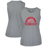 Detroit Red Wings Levelwear Women's Macy Banner Arch Tank Top - Gray - NHL
