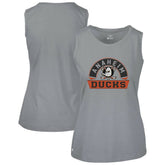Anaheim Ducks Levelwear Women's Macy Banner Arch Tank Top - Gray - NHL